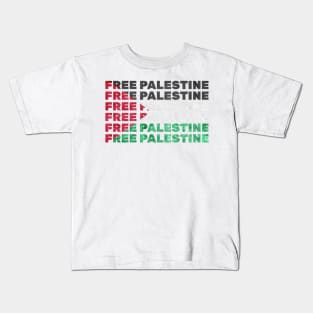 Free Palestine Support Palestine Kids T-Shirt